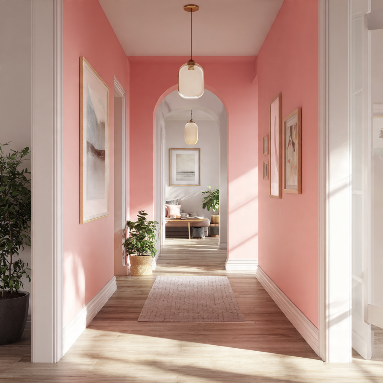 15 pink hallway wall that feels warm and inviting
