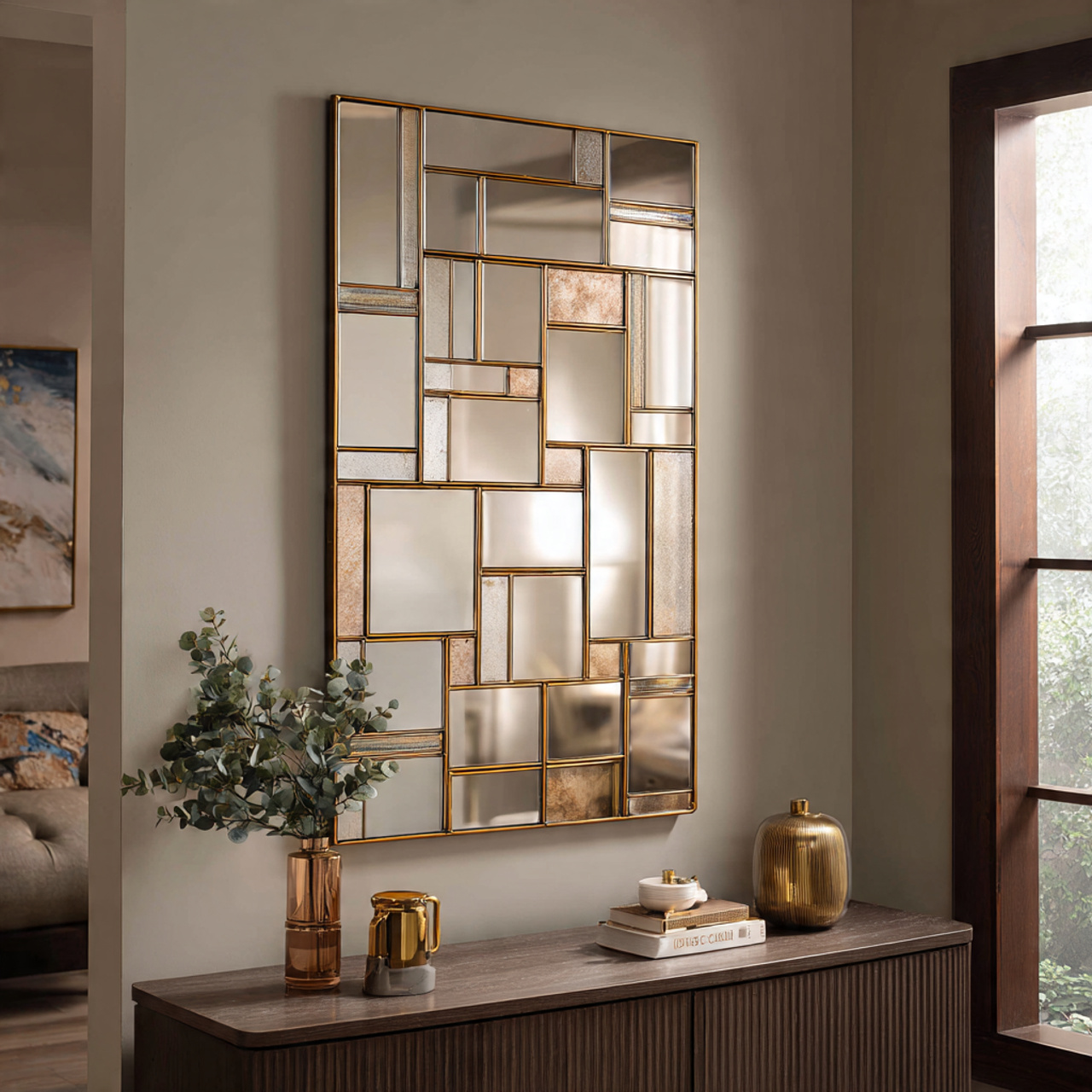 18 Stunning Mirror Wall Decor Ideas for Brighter Homes 16 mirror wall decor