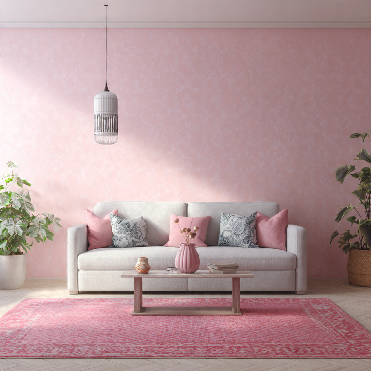 16 pink wallpaper with soft pattern balanced by la 1