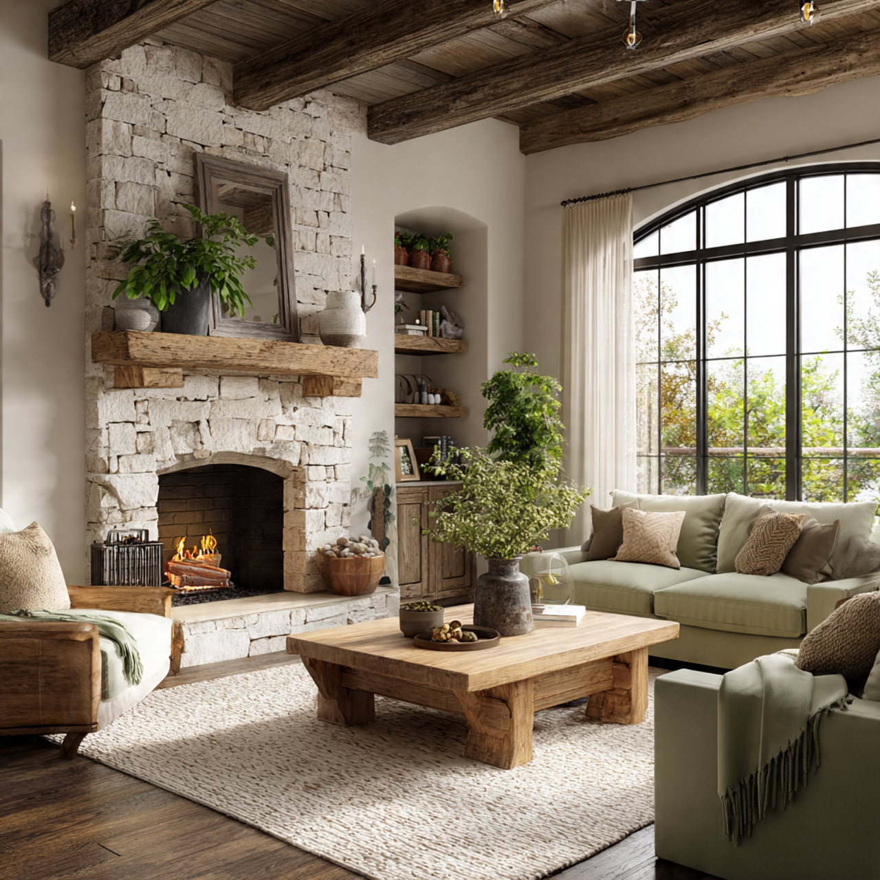 farmhouse living room