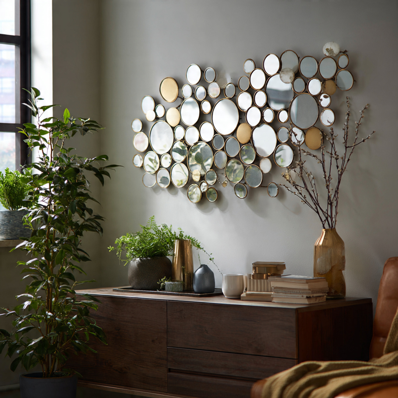 18 Stunning Mirror Wall Decor Ideas for Brighter Homes 3 mirror wall decor