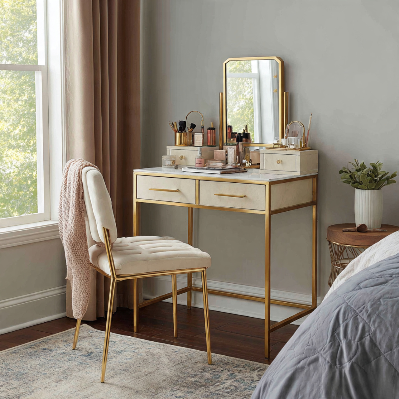 14 Brilliant Bedroom Vanity Ideas That Upgrade Any Room 4 Bedroom Vanity Ideas