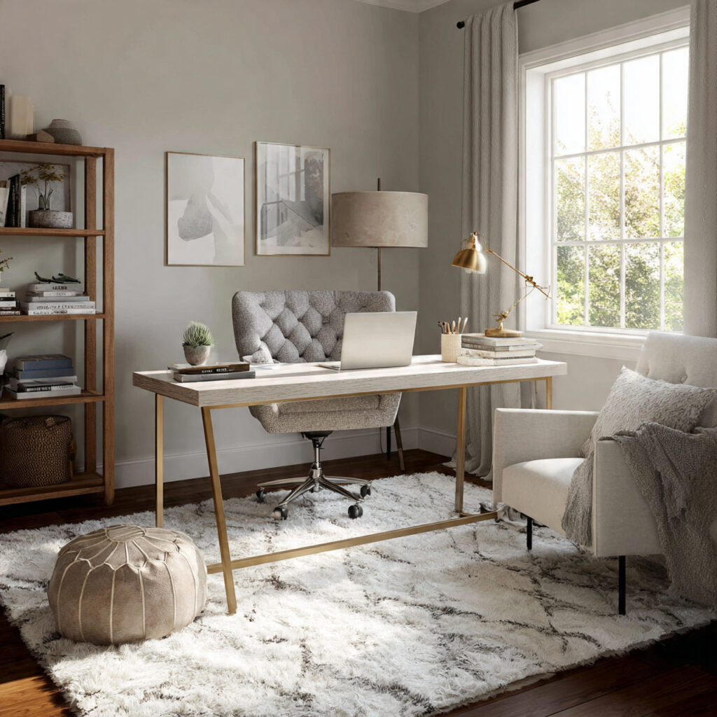 5 an attractive image of home office setup for a s