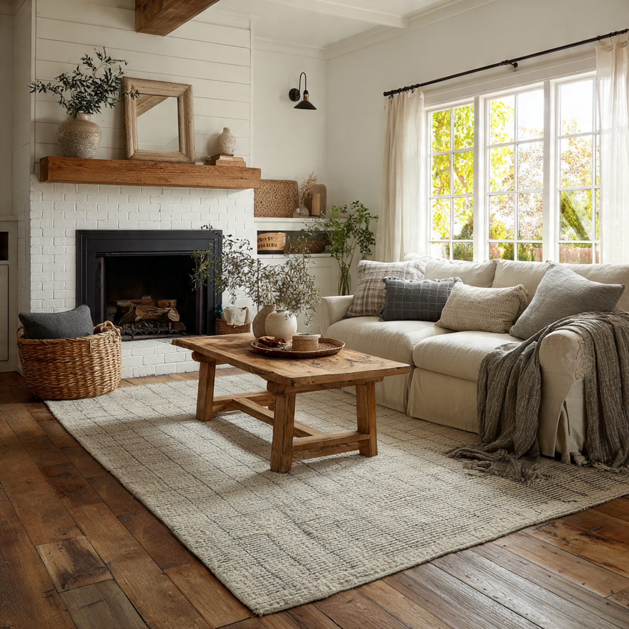 12 Farmhouse Living Room Ideas That Look Warm And Elegant 15 farmhouse living room