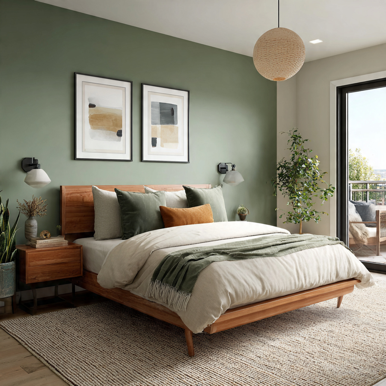 Sage Green Bedroom