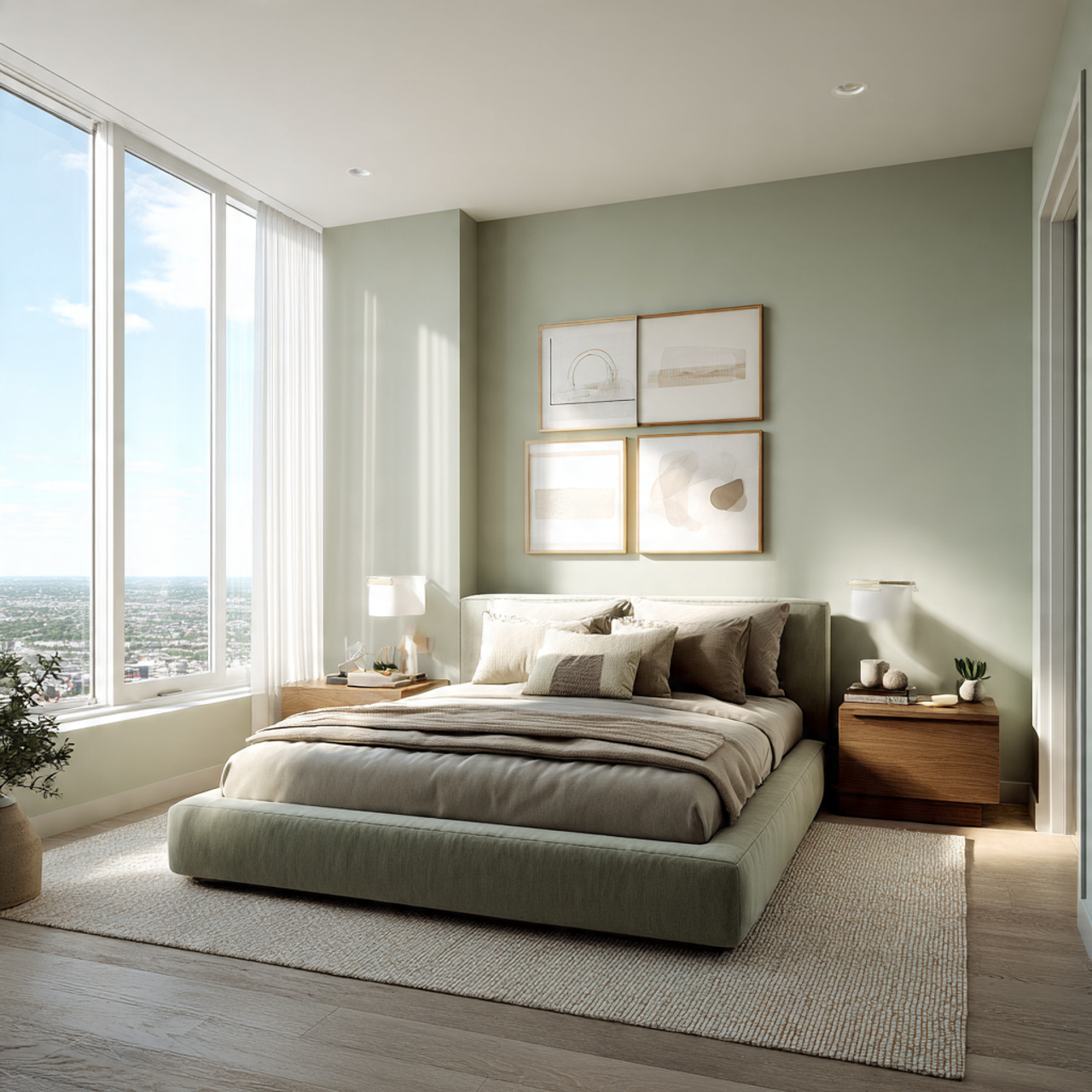 Sage Green Bedroom