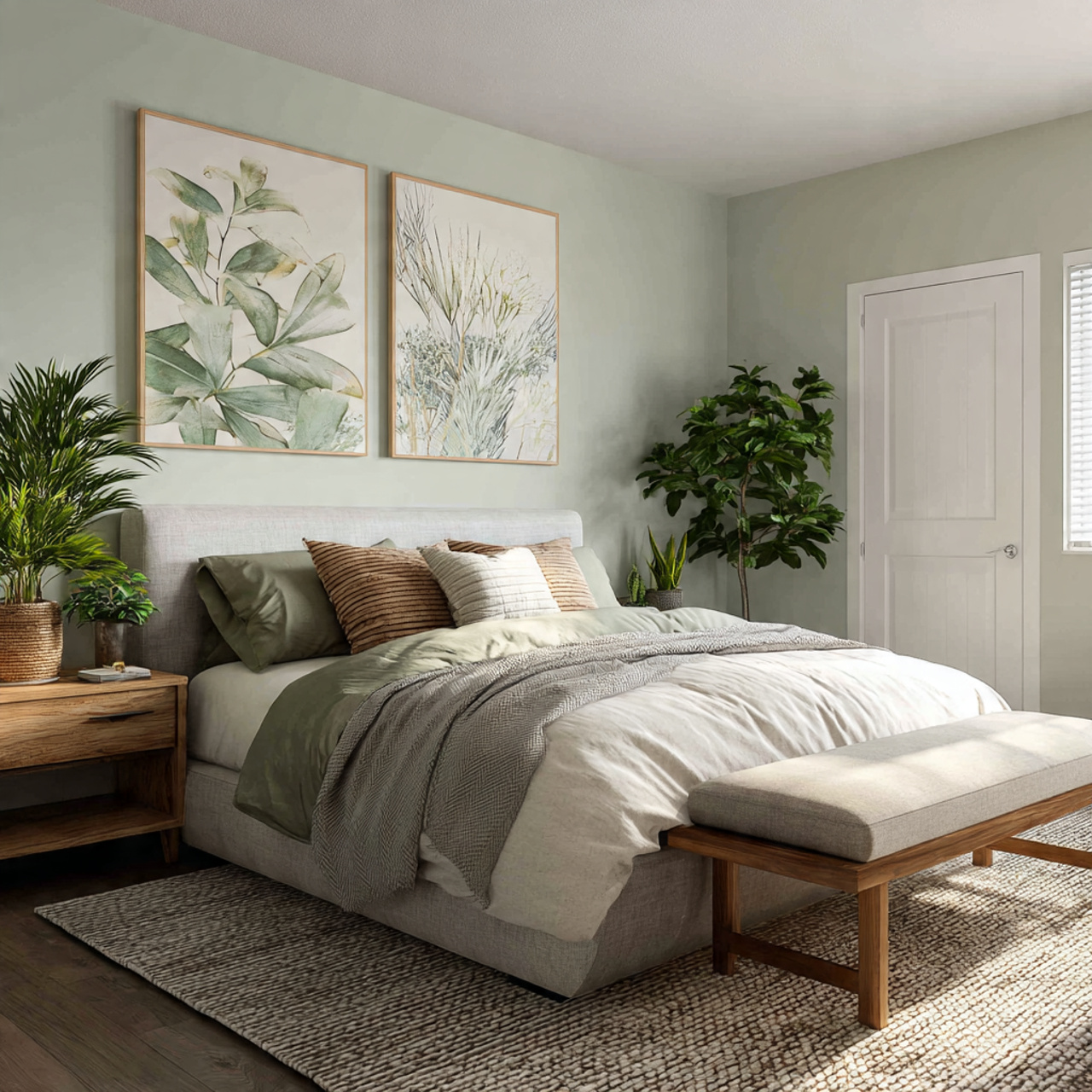 Sage Green Bedroom