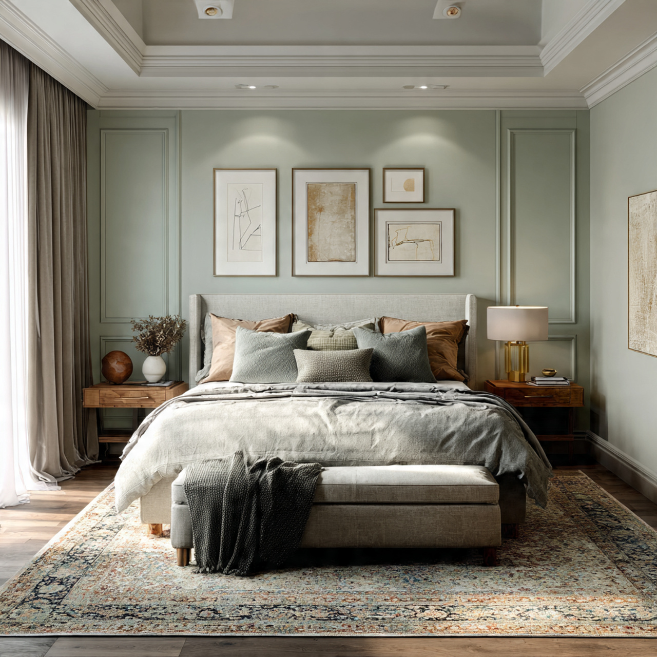 Sage Green Bedroom