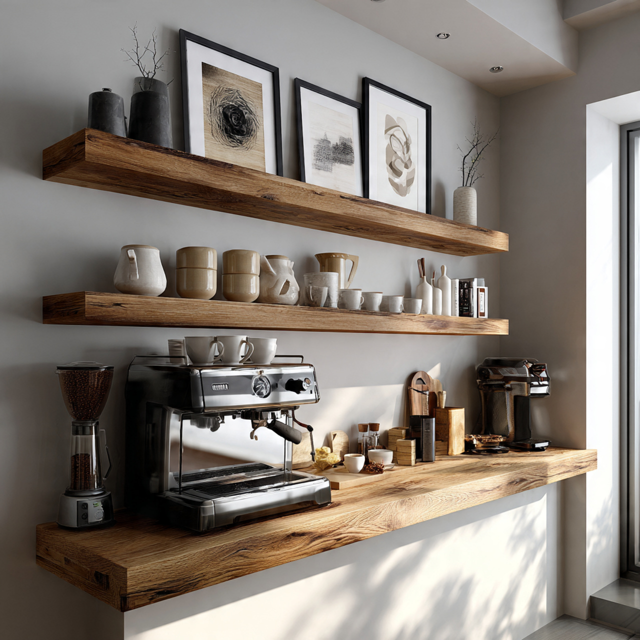 12 Stunning Coffee Bar Ideas for Empty Kitchen Corners 3 Coffee Bar Ideas
