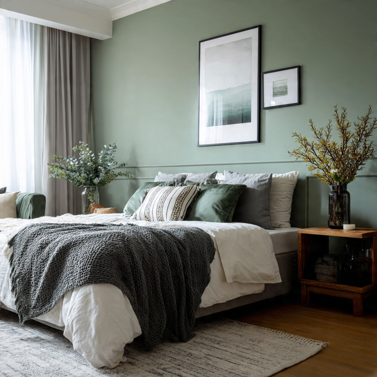 Sage Green Bedroom