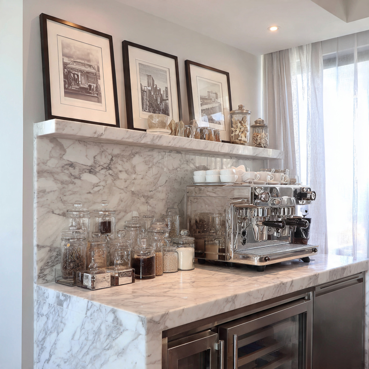 12 Stunning Coffee Bar Ideas for Empty Kitchen Corners 4 Coffee Bar Ideas