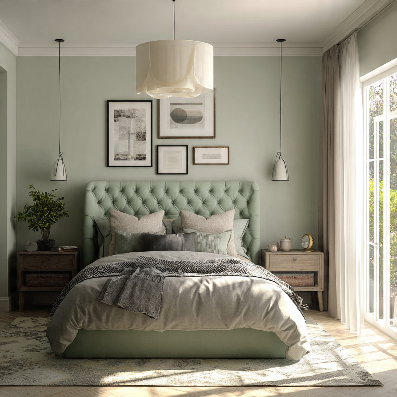 Sage Green Bedroom