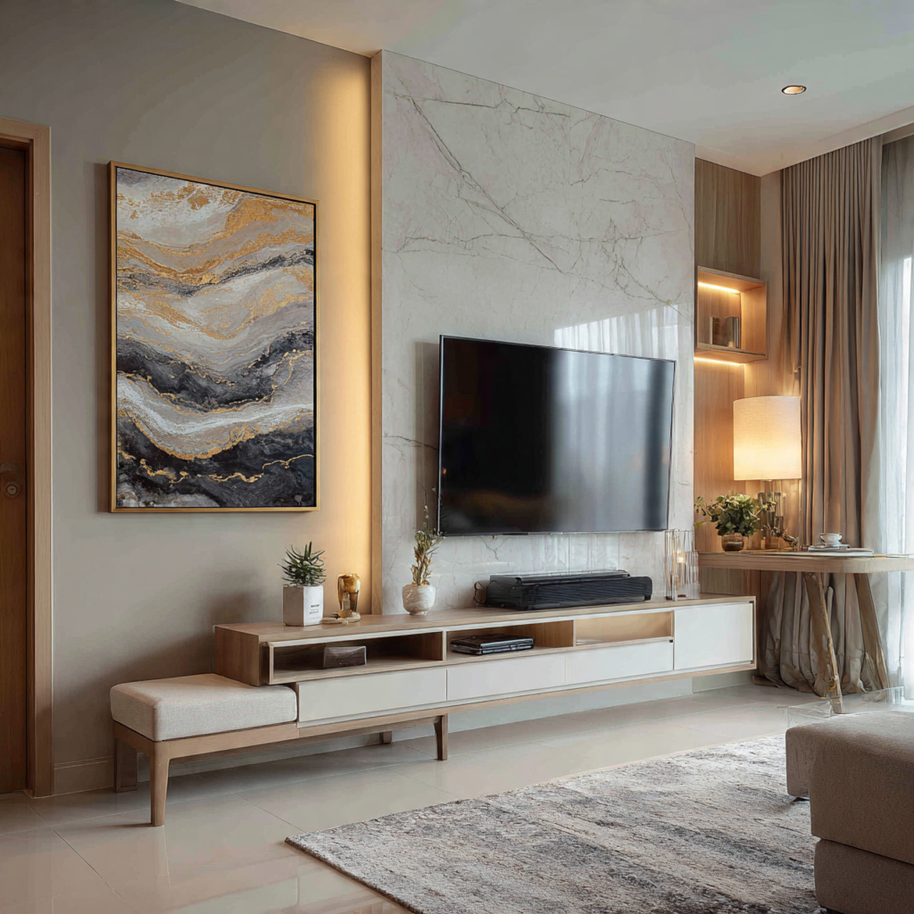 12 Stunning TV Wall Decor Ideas That Look High End 6 tv wall decor