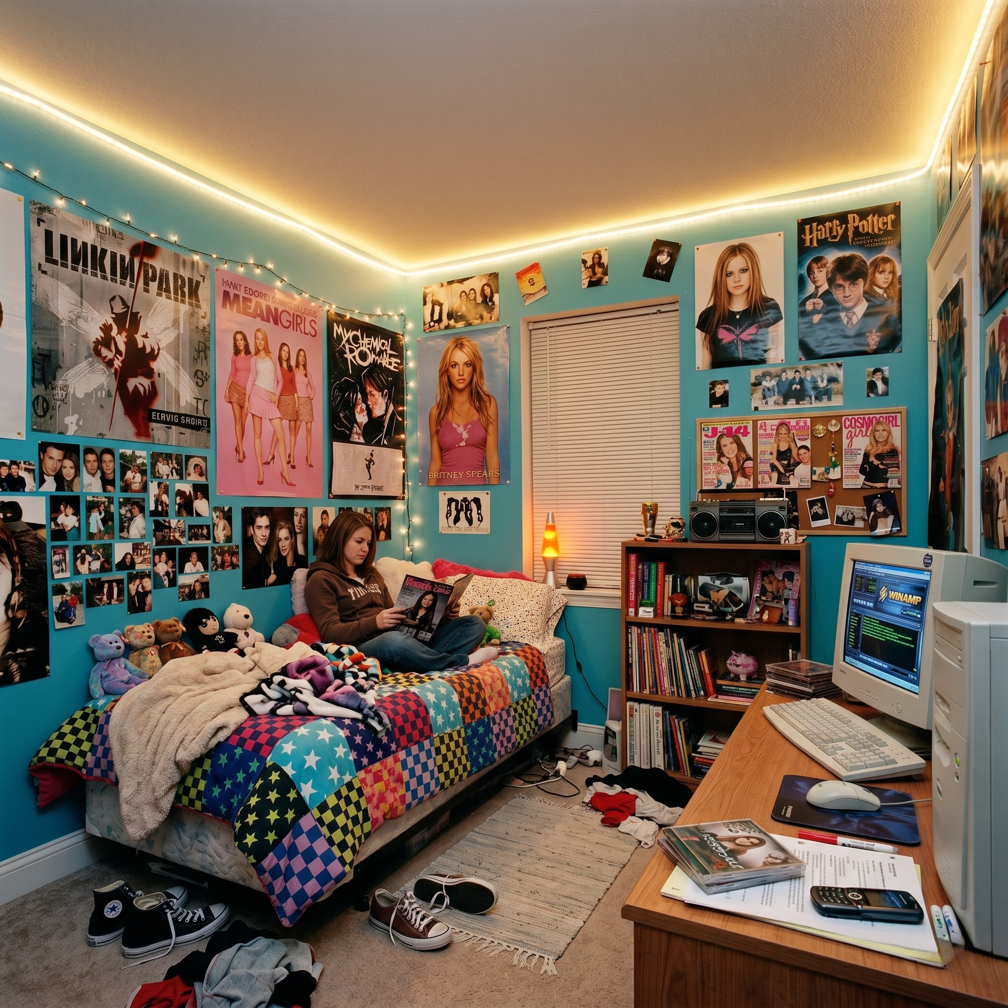 2000s teen room
