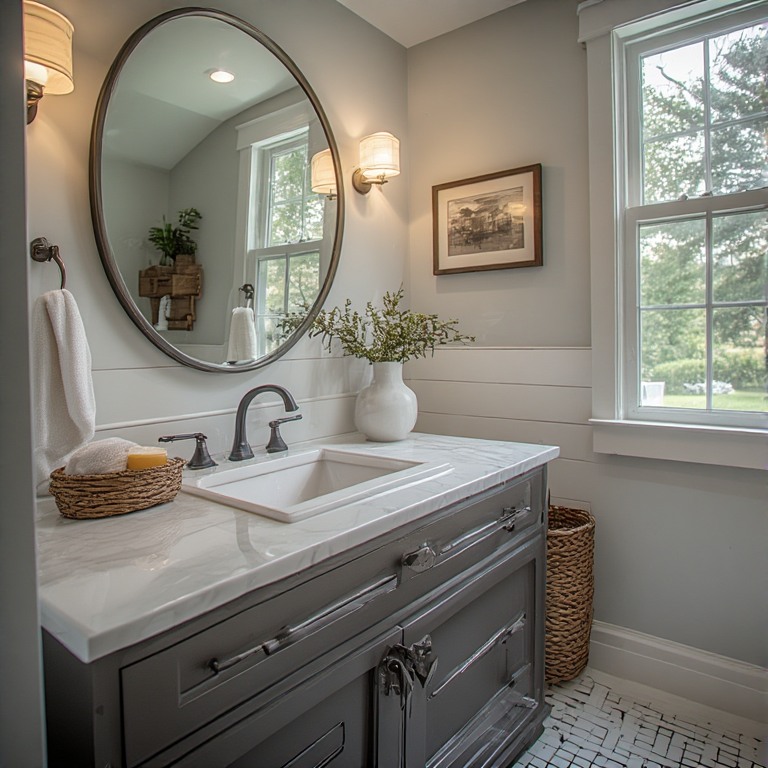 farmhouse bathroom