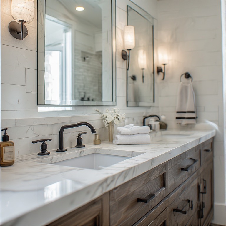 farmhouse bathroom