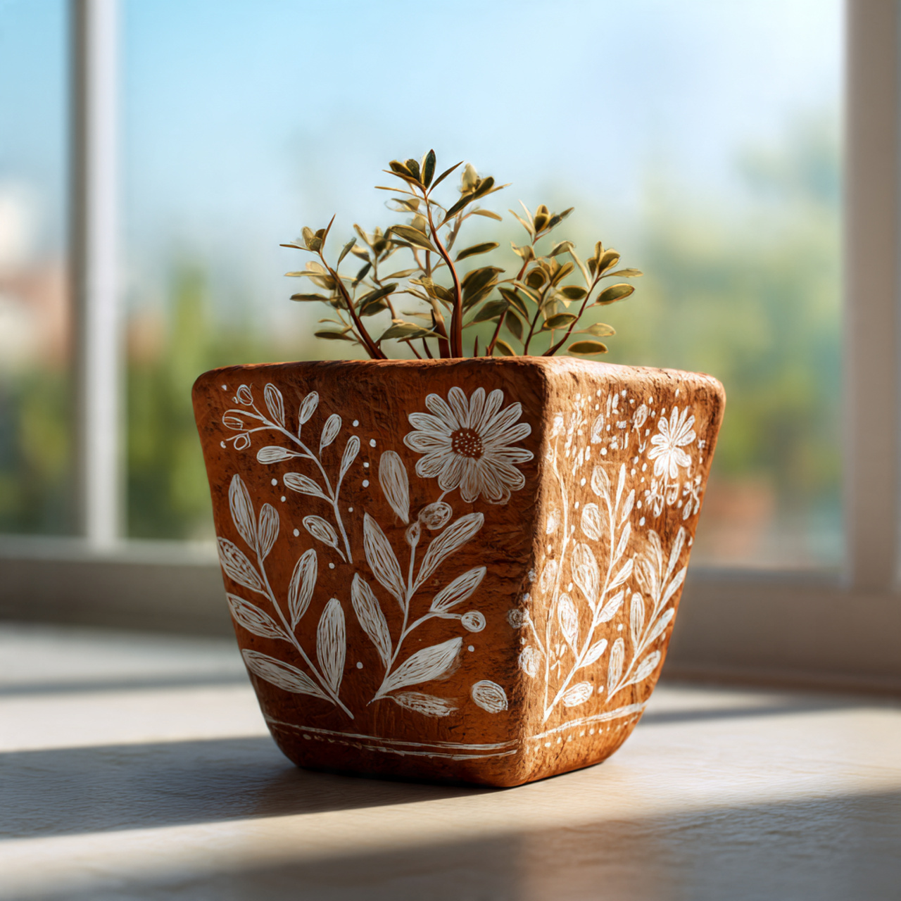 flower pot painting ideas