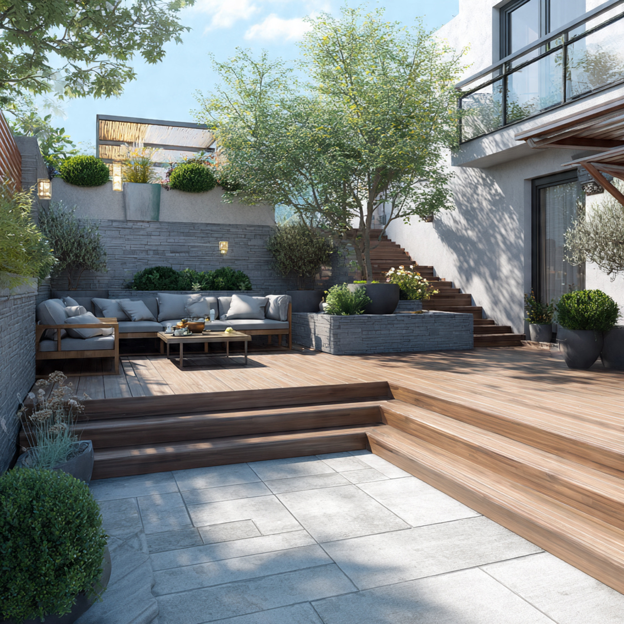 Backyard Layout Ideas Rectangle