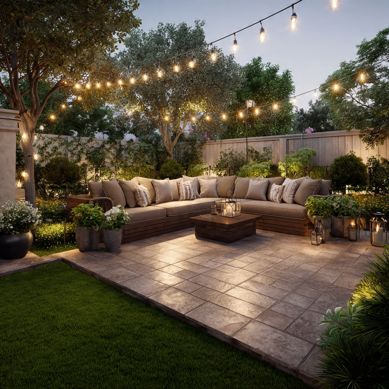 Backyard Layout Ideas Rectangle