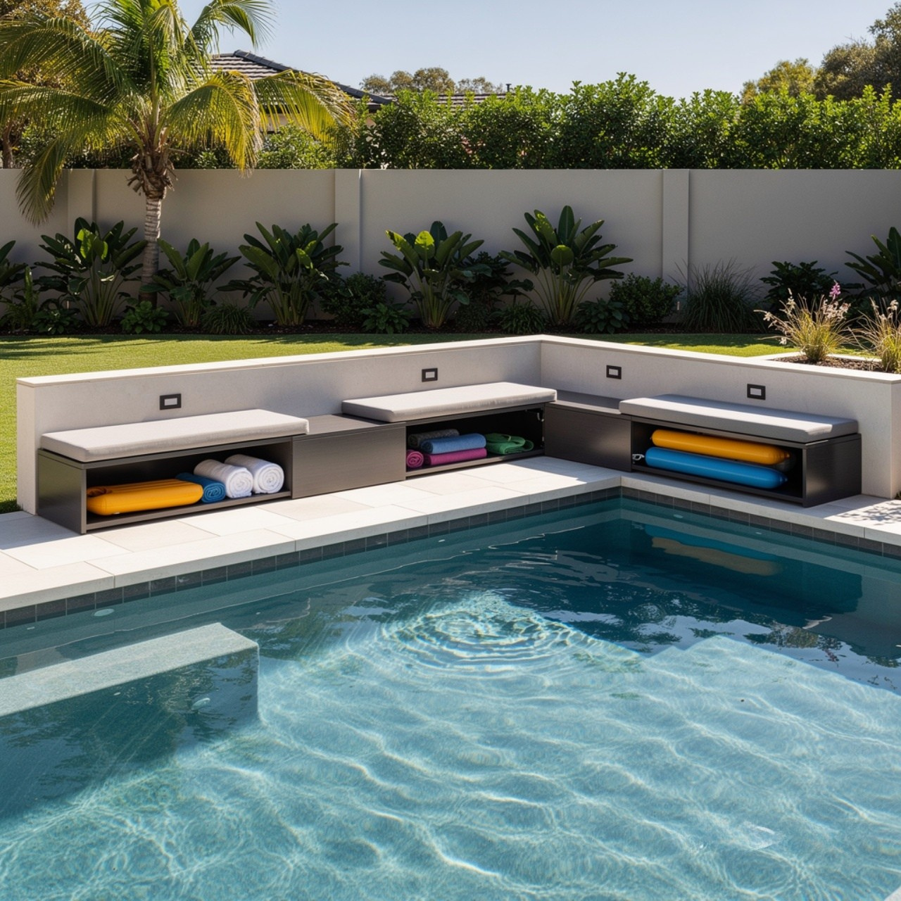 Pool Towel and Float Storage Solutions