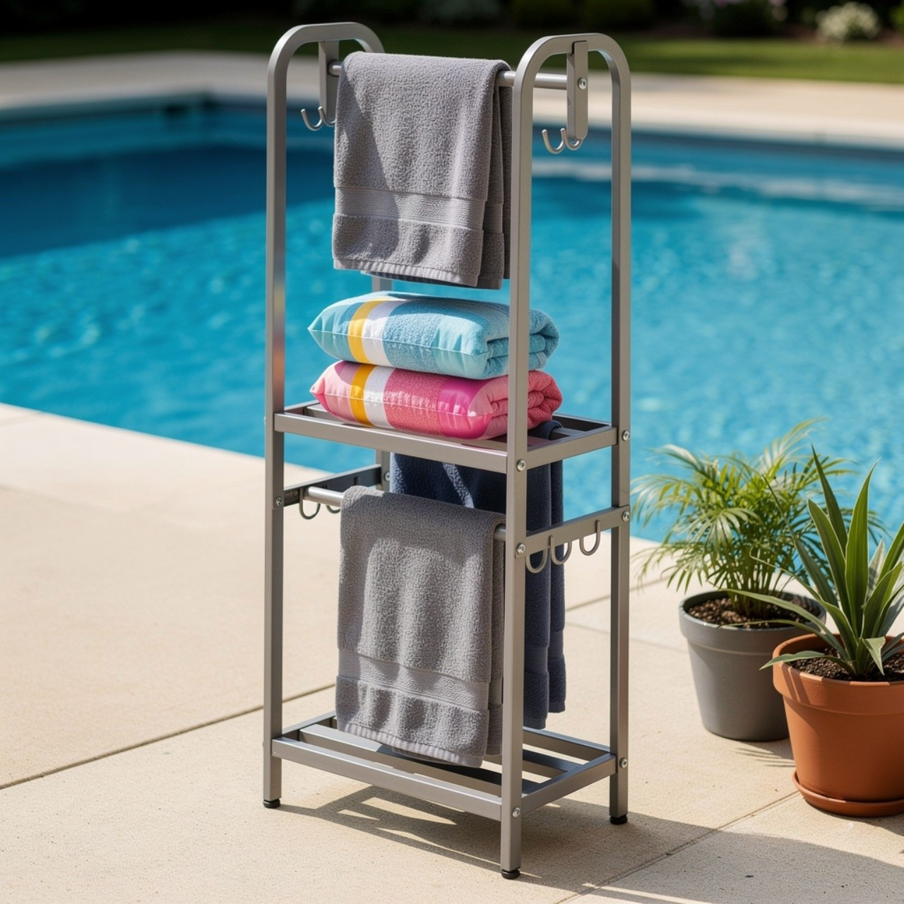 Pool Towel and Float Storage Solutions