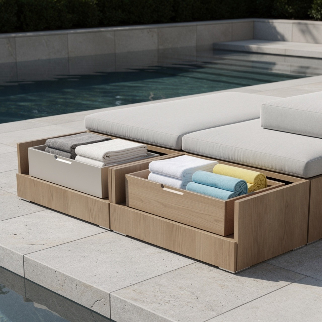 Pool Towel and Float Storage Solutions