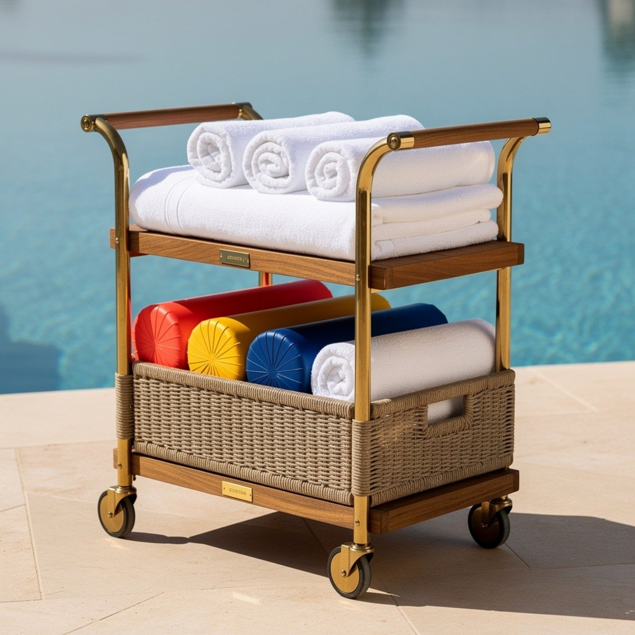 Pool Towel and Float Storage Solutions