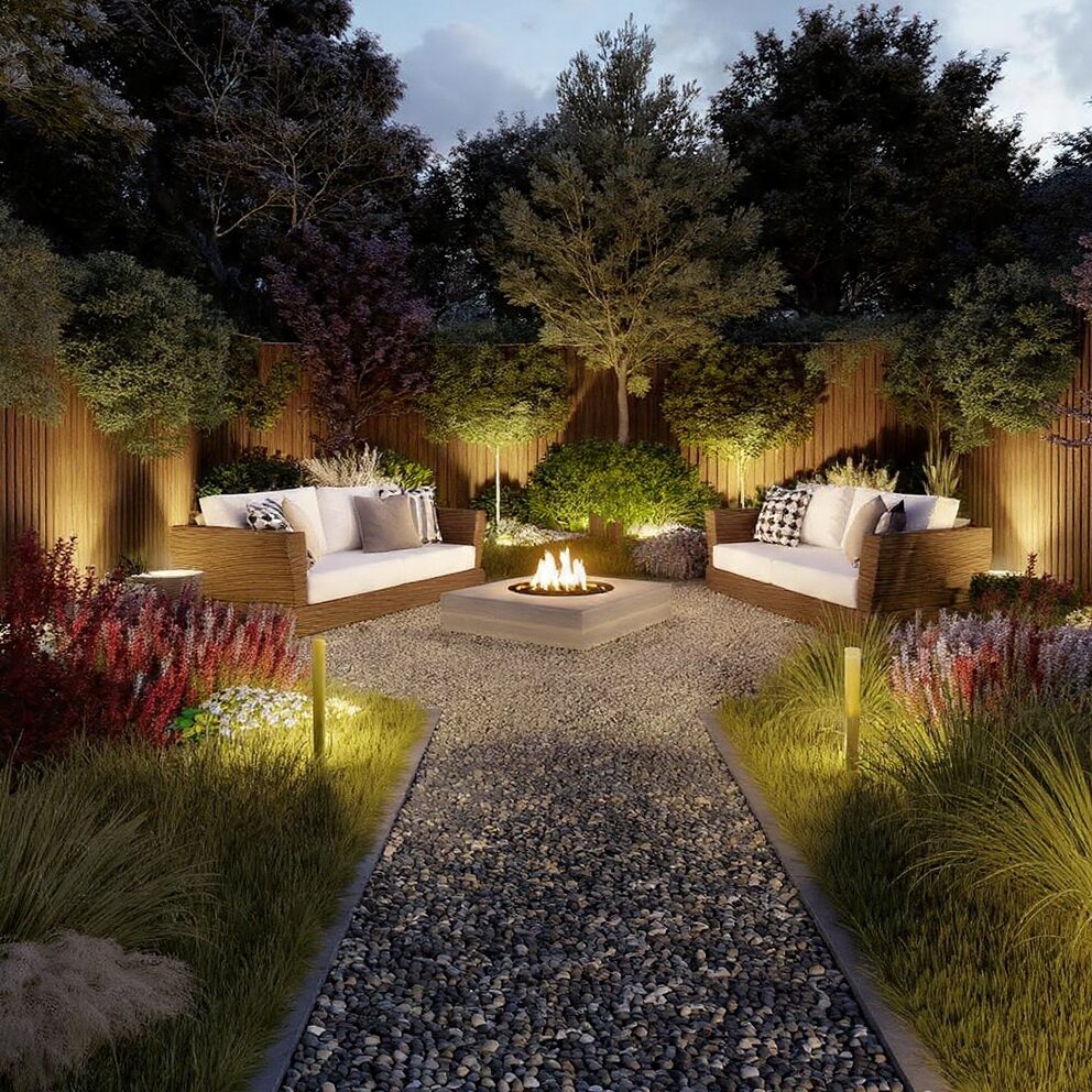 gravel patio