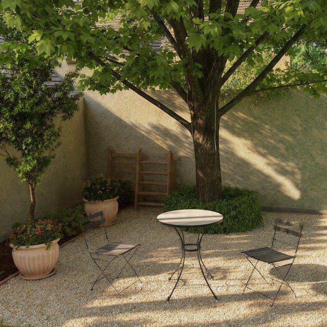 gravel patio