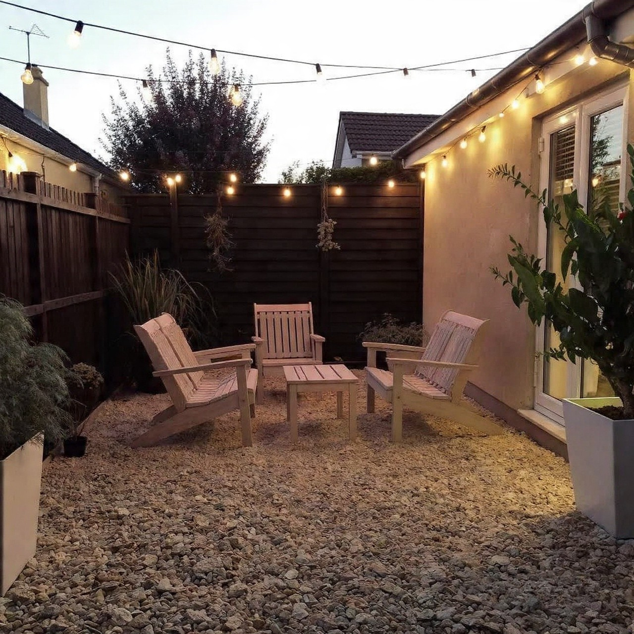 gravel patio