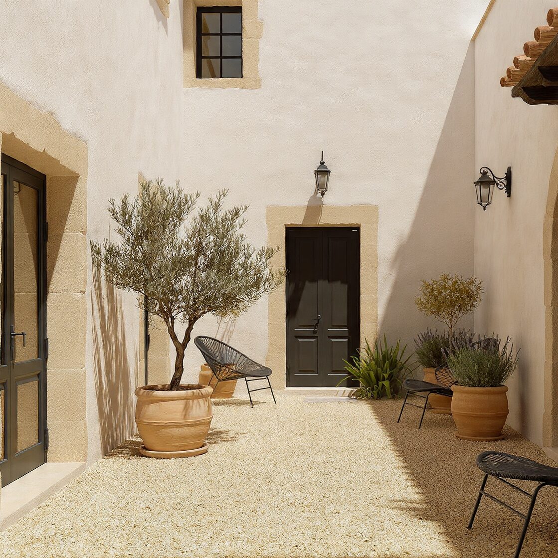 gravel patio
