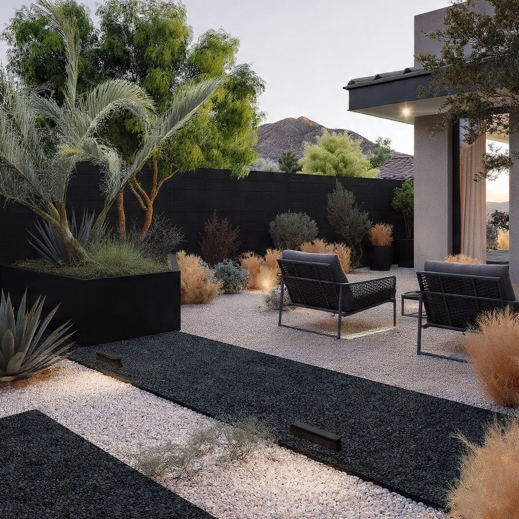 gravel patio