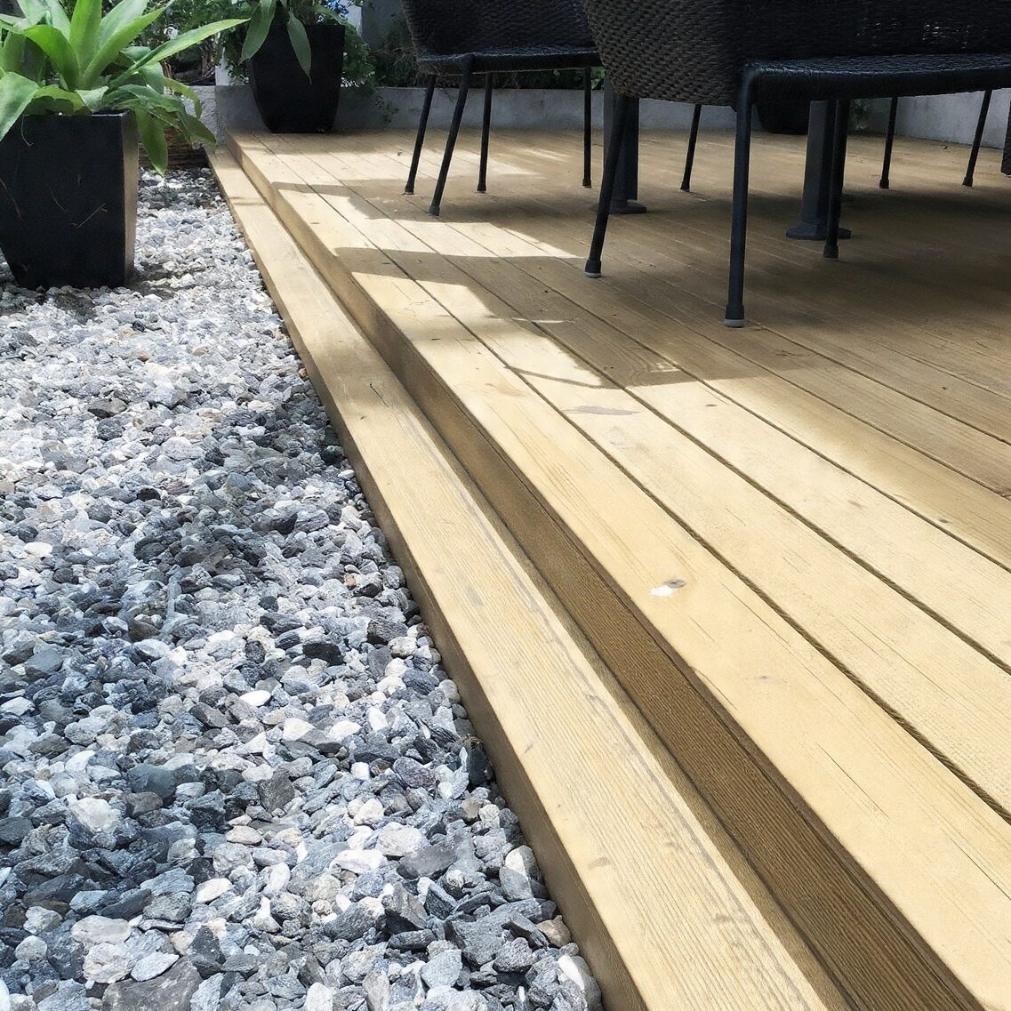 gravel patio