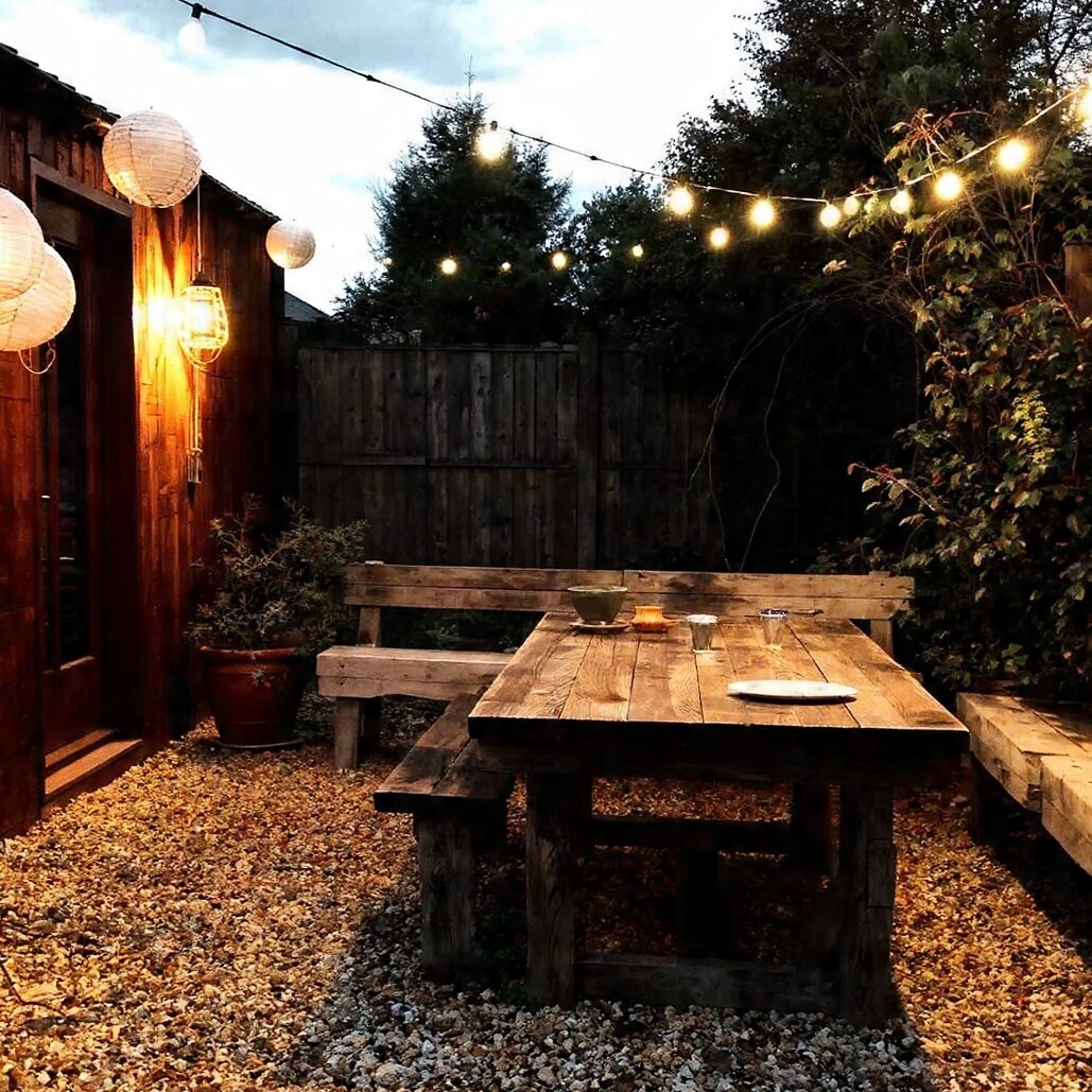gravel patio