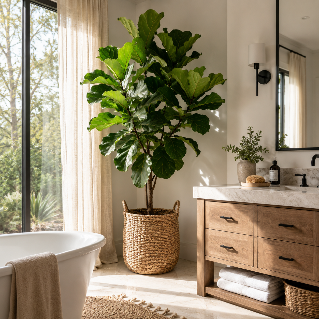 Bathroom Plant Decor