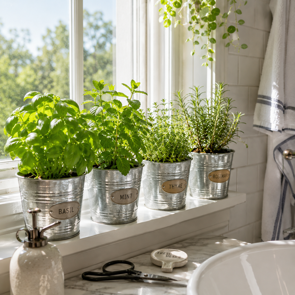 Bathroom Plant Decor