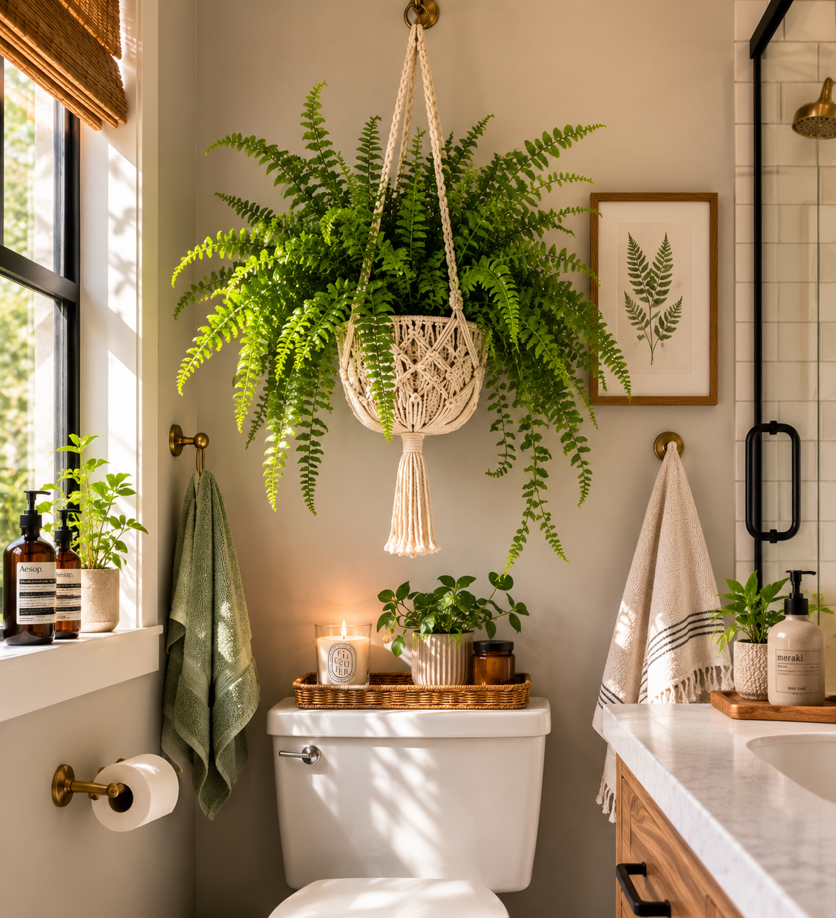 Bathroom Plant Decor
