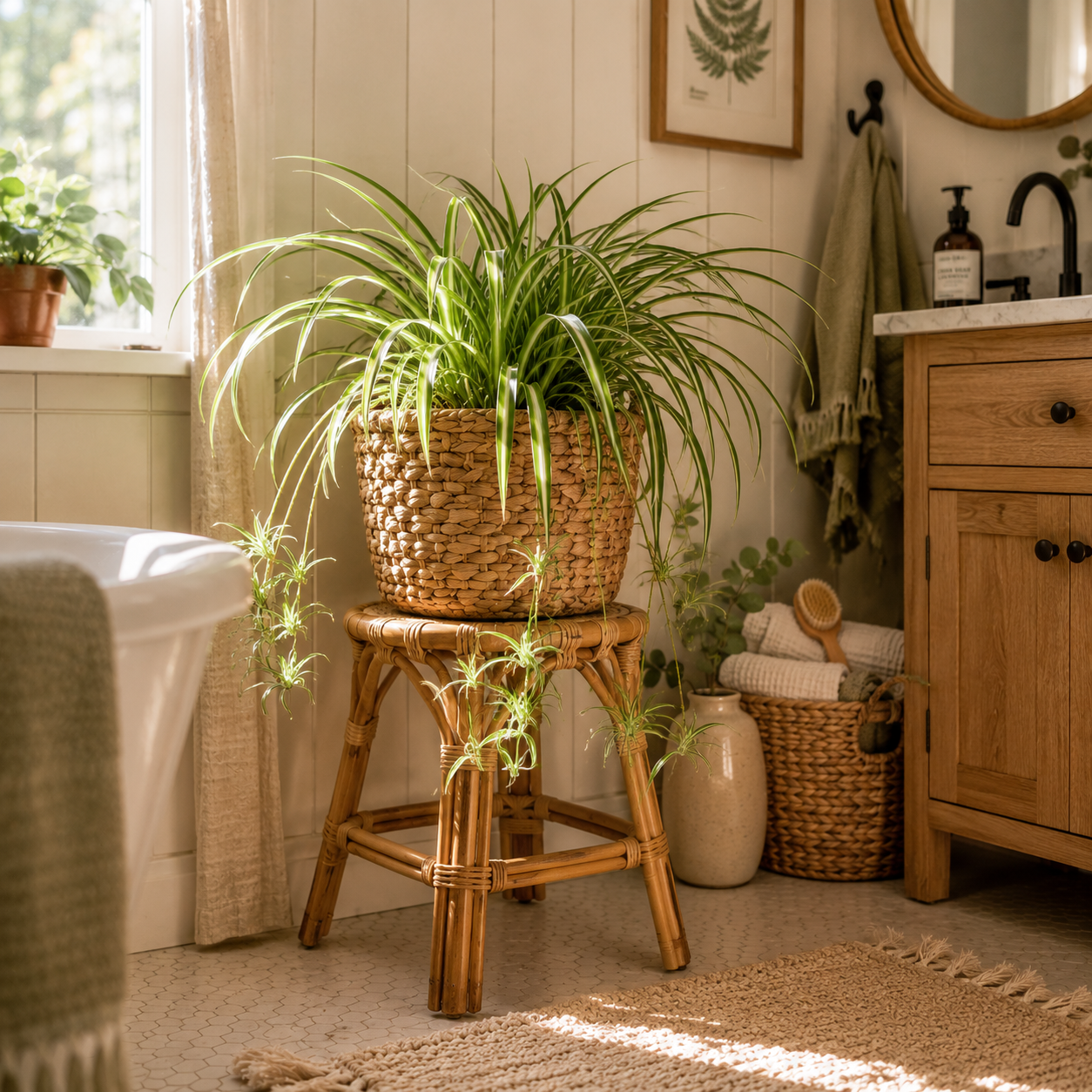 Bathroom Plant Decor