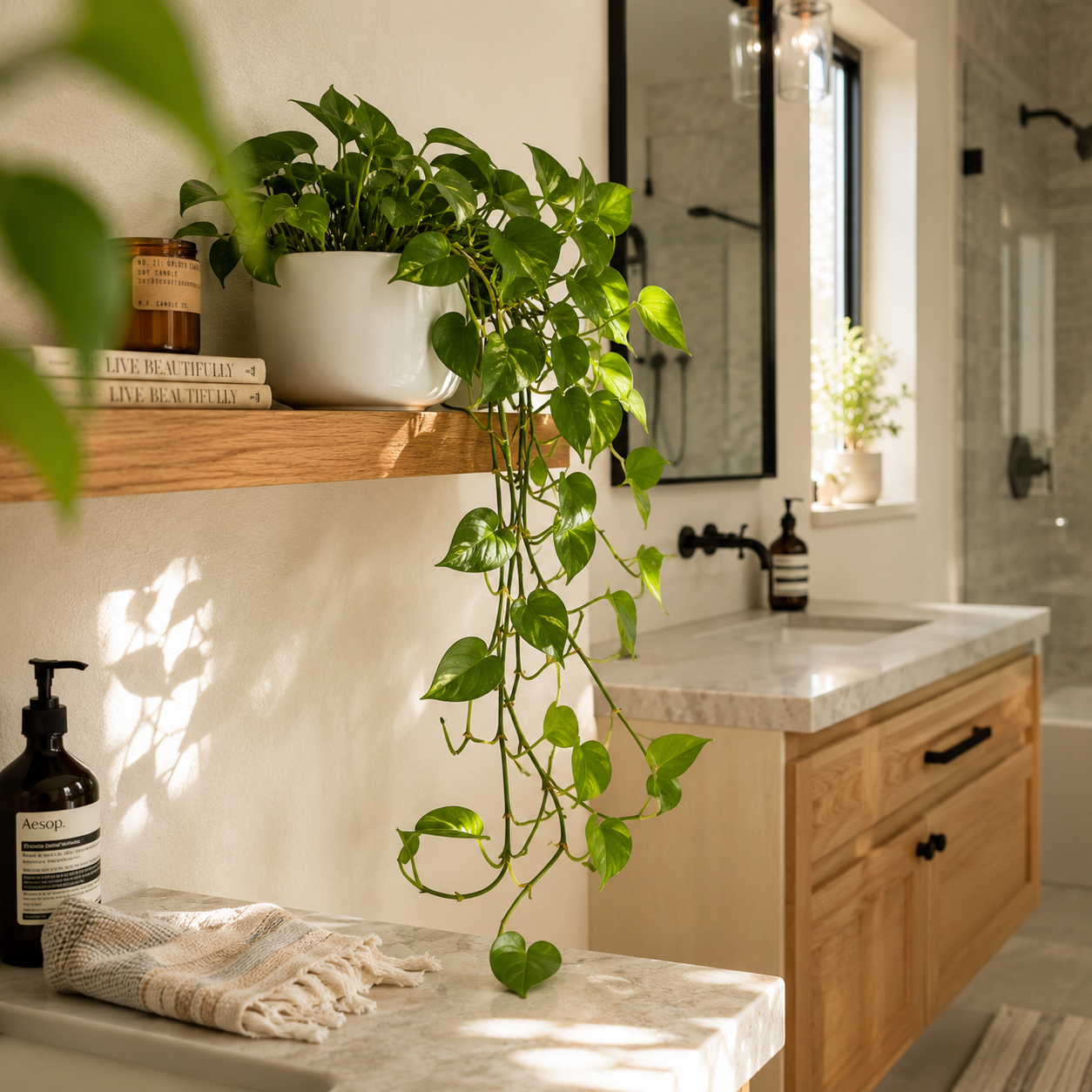 Bathroom Plant Decor