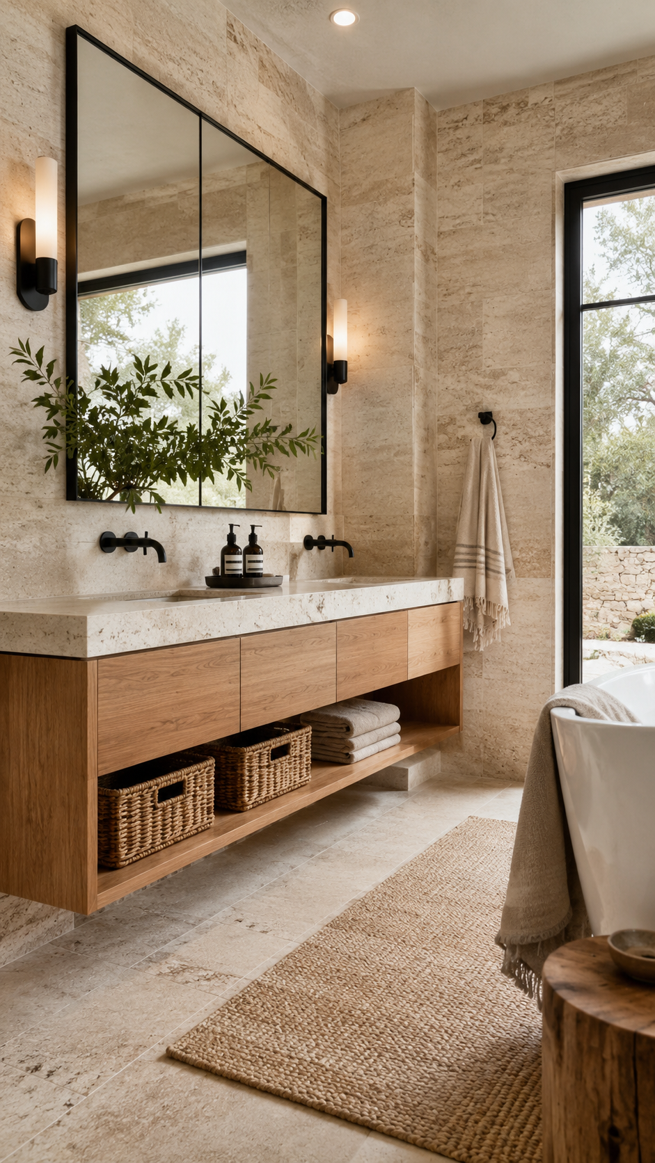 earth tone bathroom designs