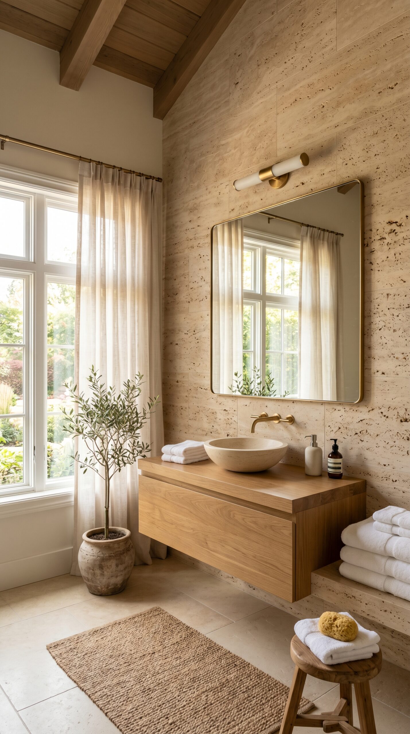 earth tone bathroom designs