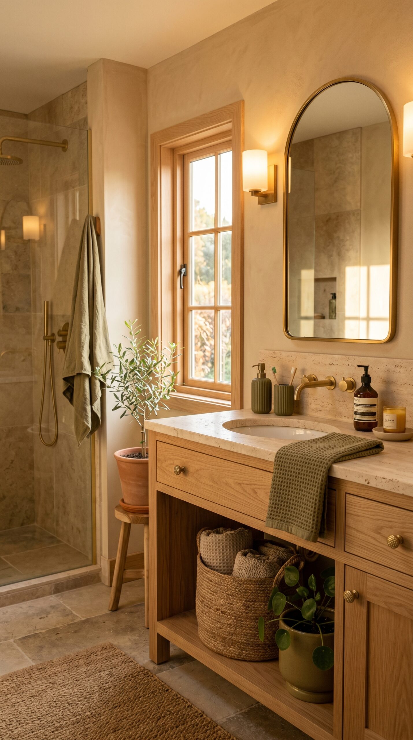 earth tone bathroom designs