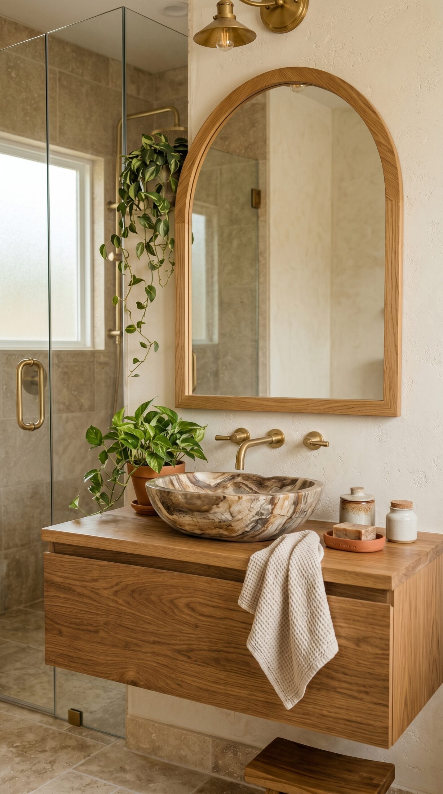 earth tone bathroom designs