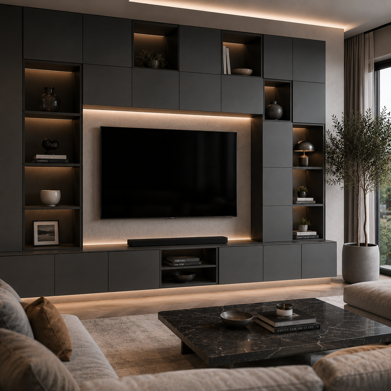 14 Stunning TV Unit Design Modern living luxury for Rooms 11 TV Unit Design Modern living luxury