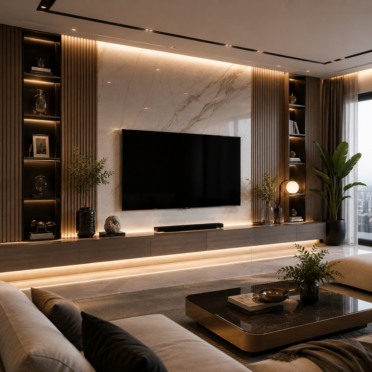TV Unit Design Modern living luxury