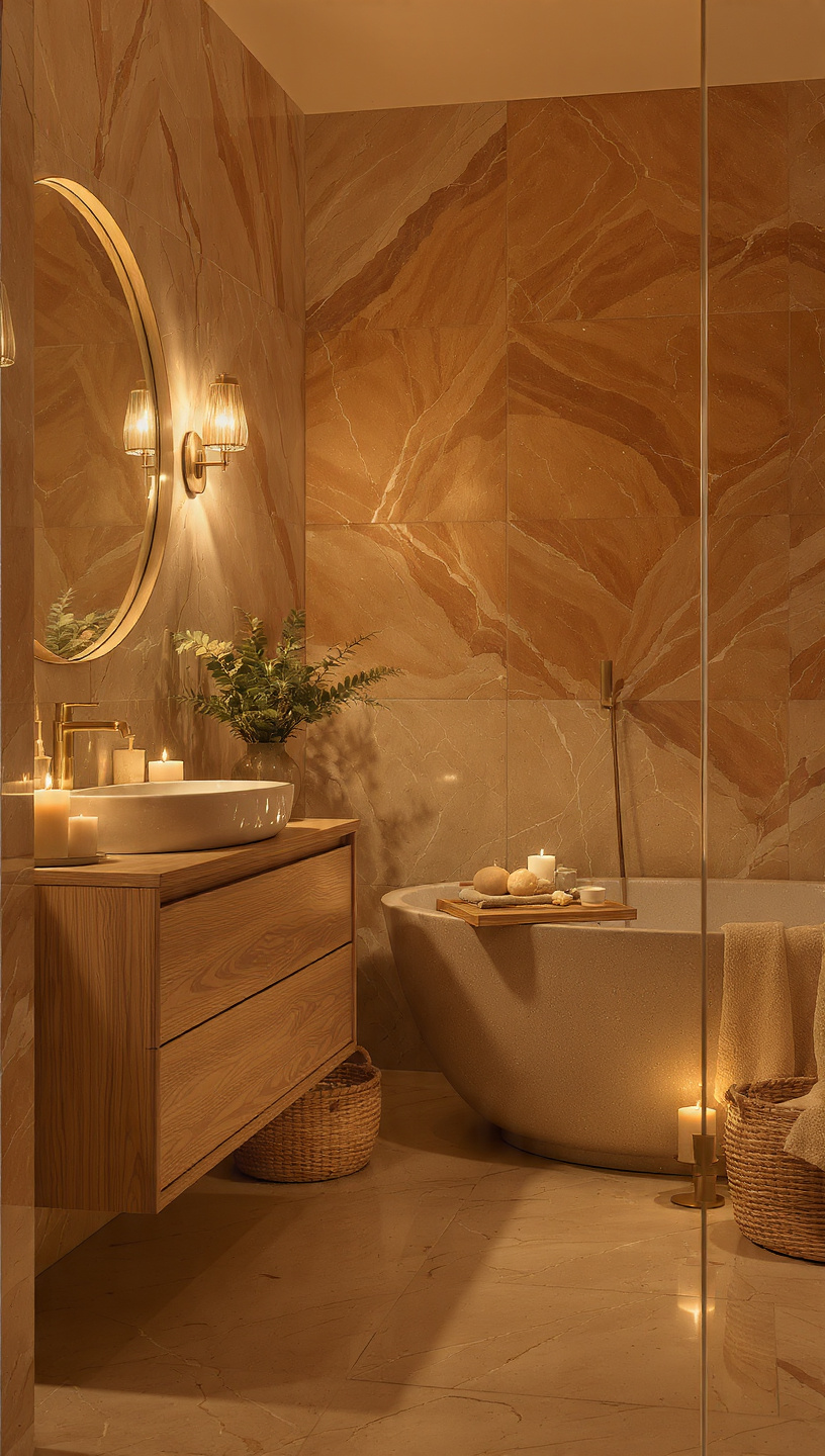 earth tone bathroom designs